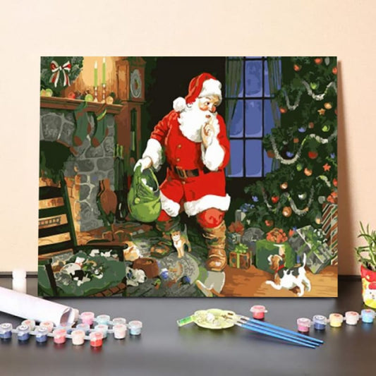 Paint By Numbers Kit – Santas Surprise 3