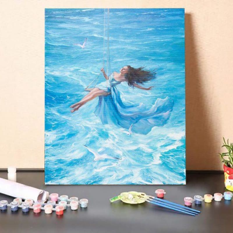 Paint By Numbers Kit-Sea Swing