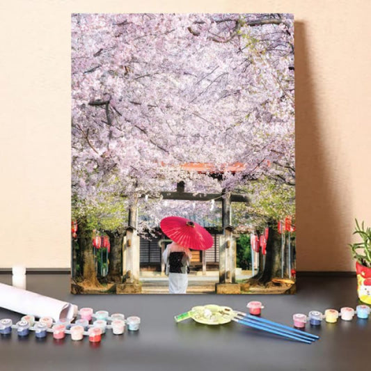 Paint By Numbers Kit-Spring In Japan II