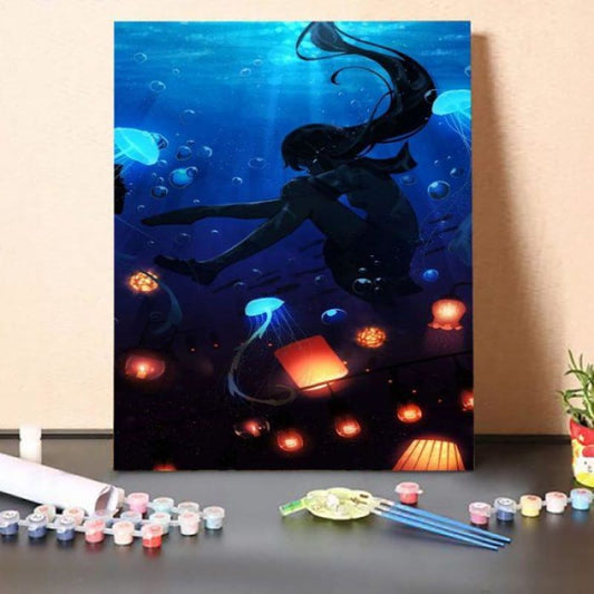 Paint by Numbers Kit-Submarine Lantern