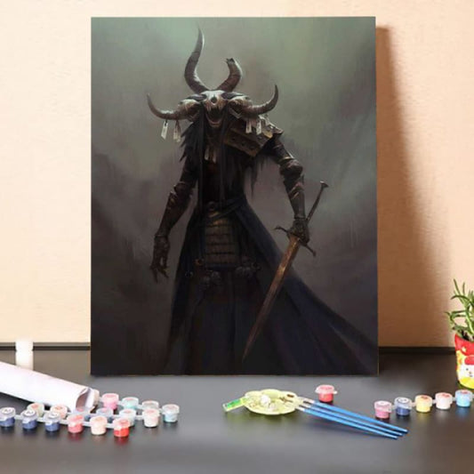 Paint by Numbers Kit-Swordsman