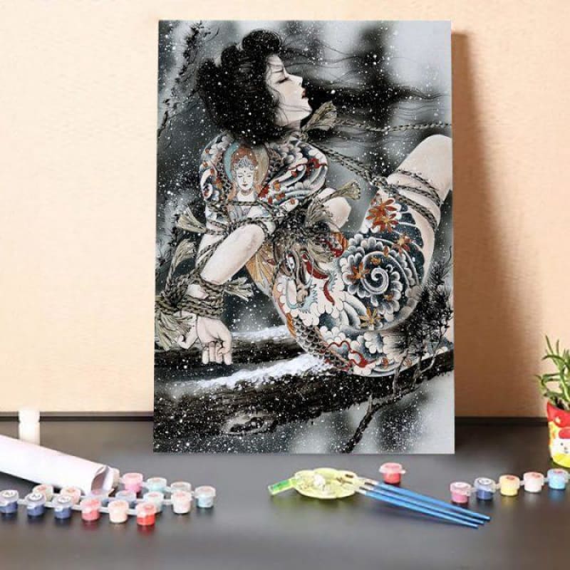 Paint By Numbers Kit-Tattoo Woman