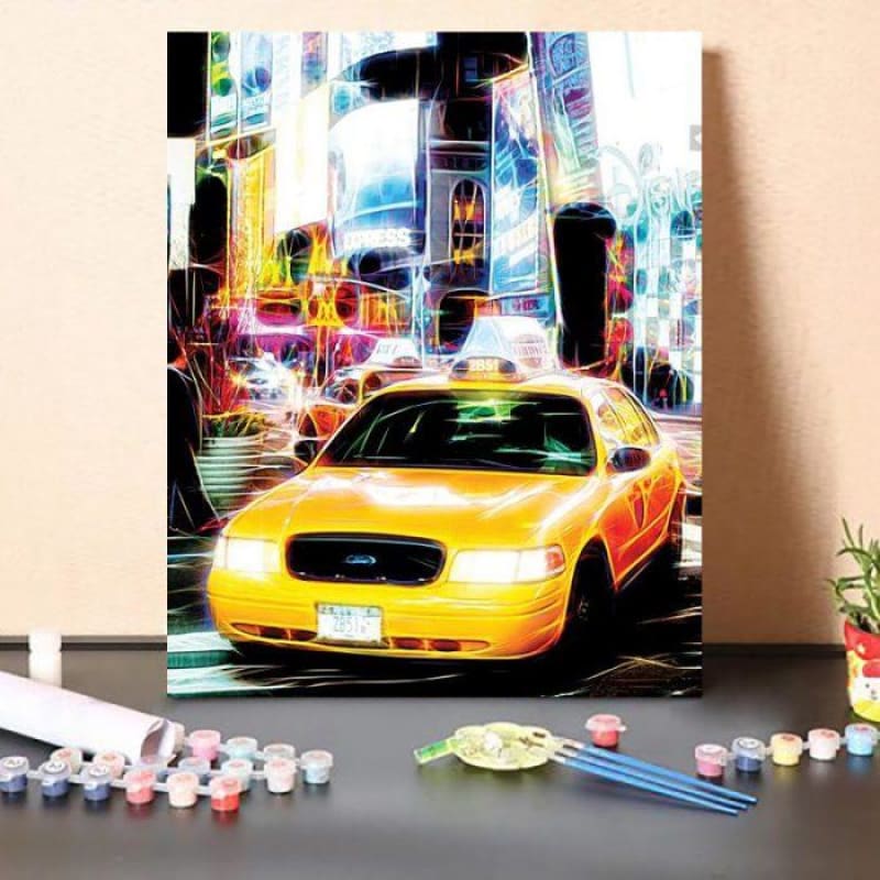 Paint By Numbers Kit Taxi Fevers