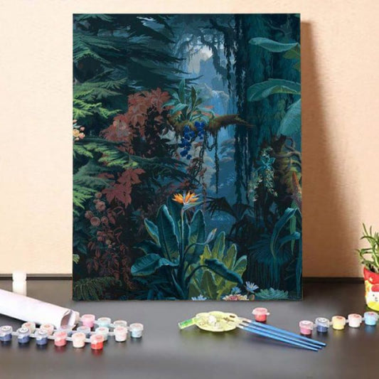 Paint by Numbers Kit-The Rainforest