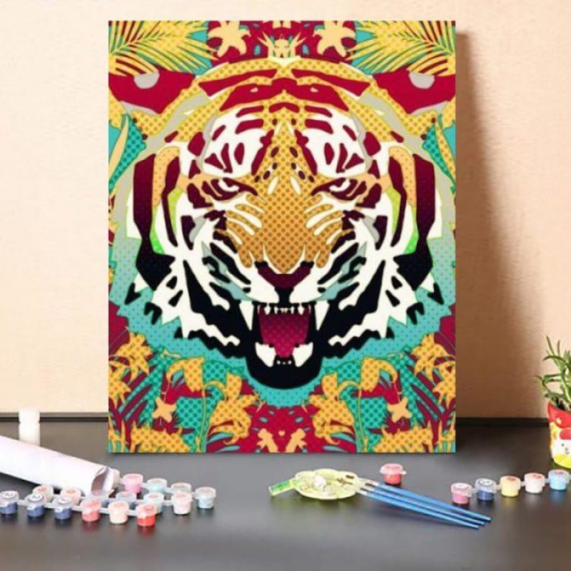 Paint by Numbers Kit Tiger Head