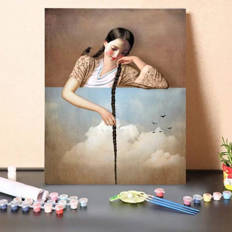 Paint by Numbers Kit-Touch The Sky