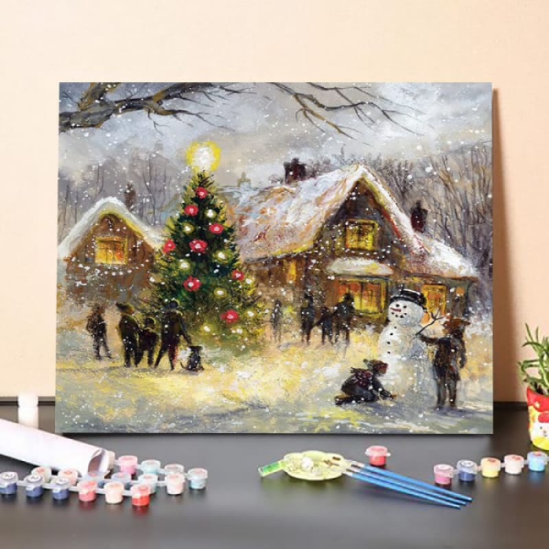 Paint By Numbers Kit – Tree Lighting