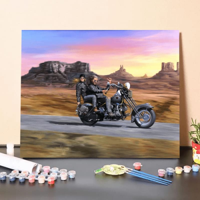 Paint by Numbers Kit-Western Motor