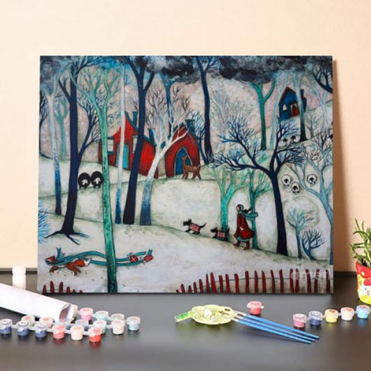 Paint By Numbers Kit Winter