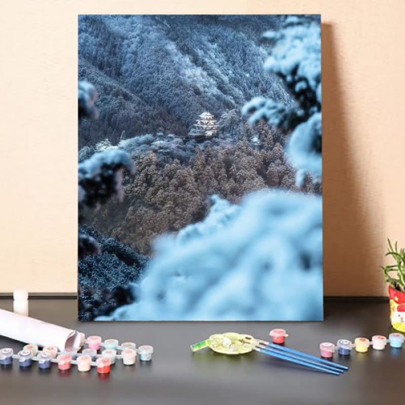 Paint by Numbers Kit -Winter In Japan II