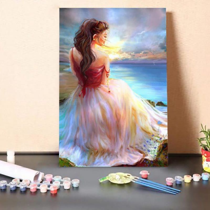 Paint By Numbers Kit-Woman On The Coast