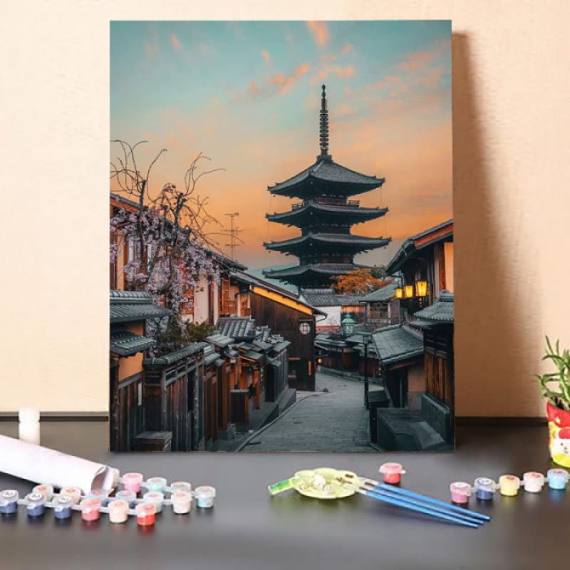 Paint by Numbers Kit-Yasaka Pagoda Kyoto