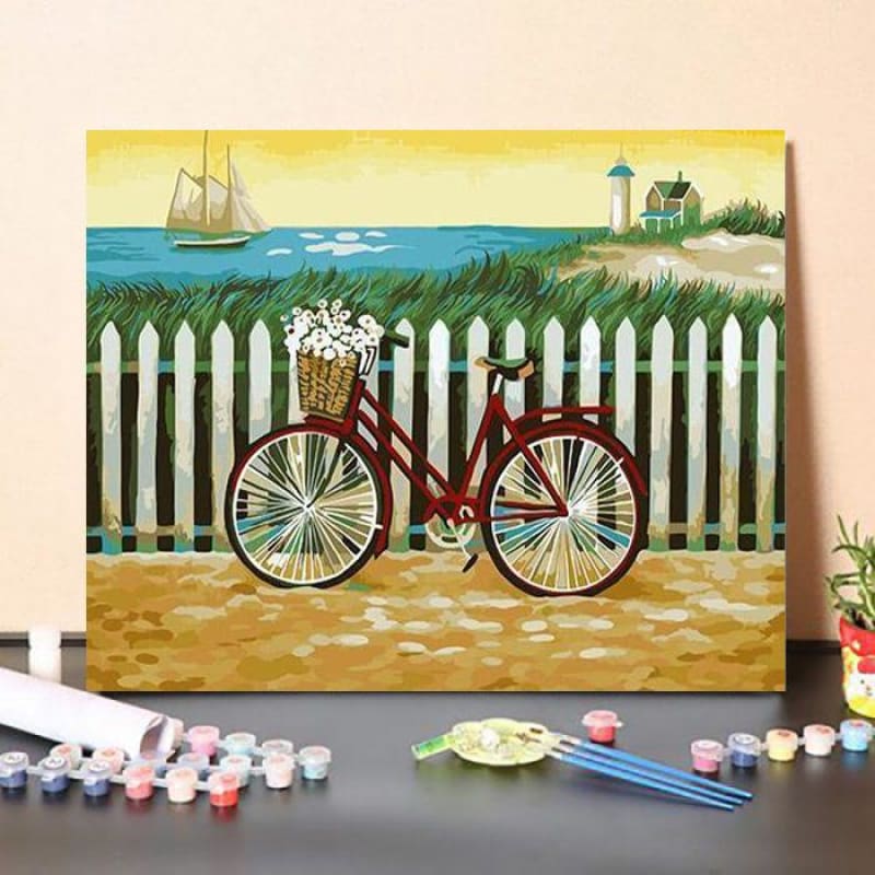 Paint By NumbersKit Cute Bicycle