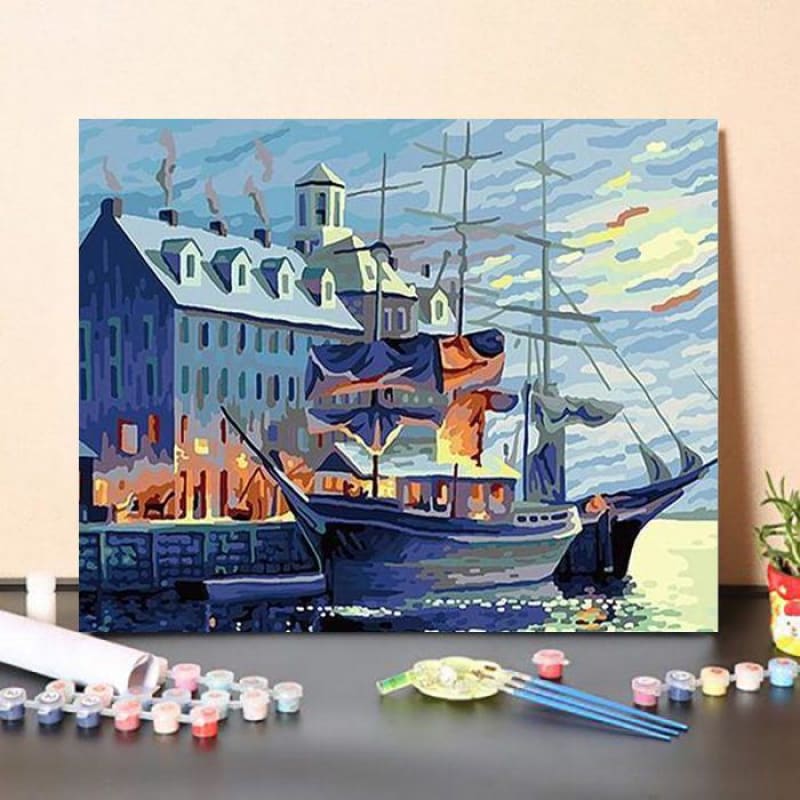 Paint By NumbersKit Dock Painting