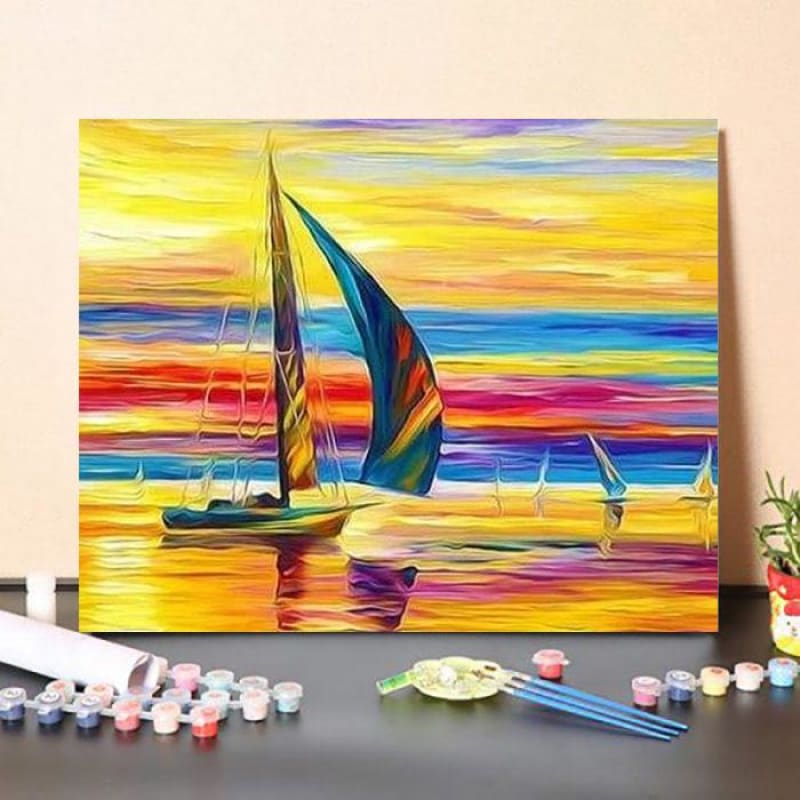 Paint By NumbersKit Sailing in the sunset