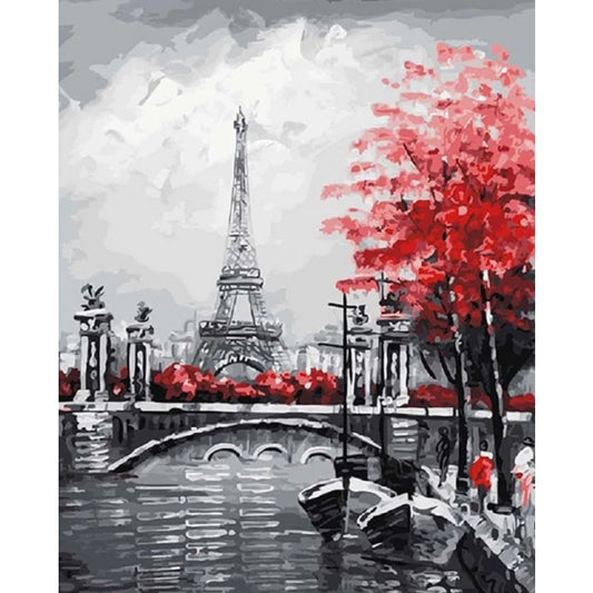 Paris Landscape Diy Paint By Numbers Kits PBN97815 - NEEDLEWORK KITS