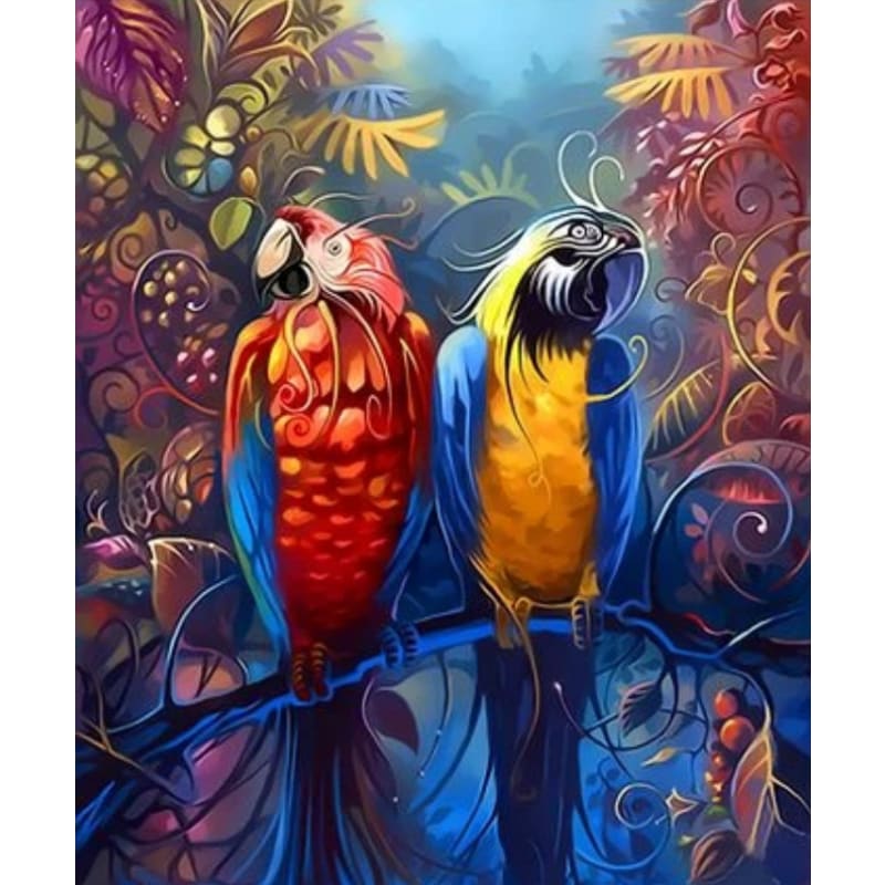 Parrot Diy Paint By Numbers Kits ZXQ3361 - NEEDLEWORK KITS