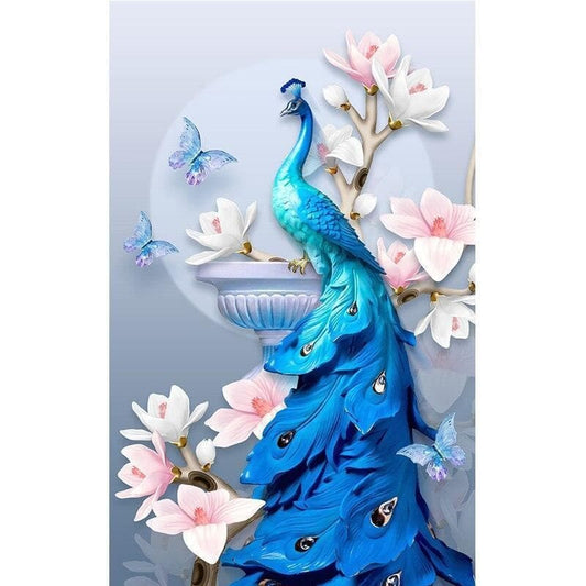 Peacock Diy Paint By Numbers Kits PBN30017 - NEEDLEWORK KITS