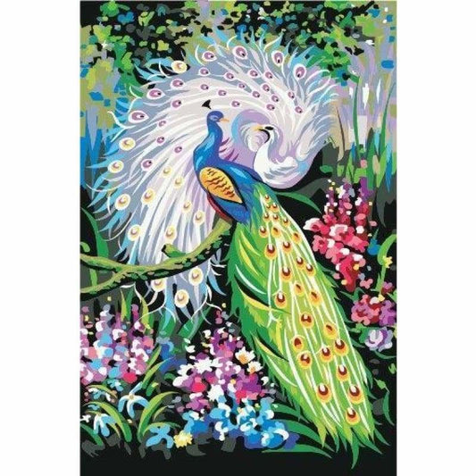 Peacock Diy Paint By Numbers Kits PBN30023 - NEEDLEWORK KITS