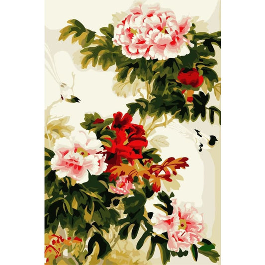 Peony Diy Paint By Numbers Kits YM-4050-034 - NEEDLEWORK KITS