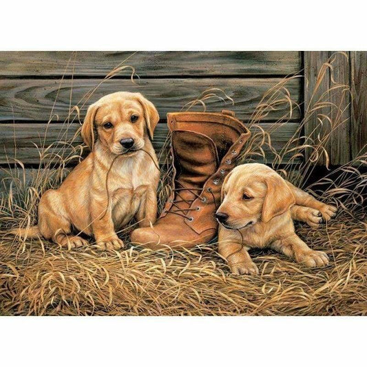 Pet Dog Diy Paint By Numbers Kits PBN90217 - NEEDLEWORK KITS