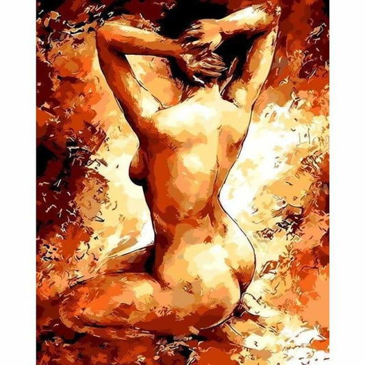 Portrait Sexy Gril Diy Paint By Numbers Kits WM-560 ZXQ1612 - NEEDLEWORK KITS