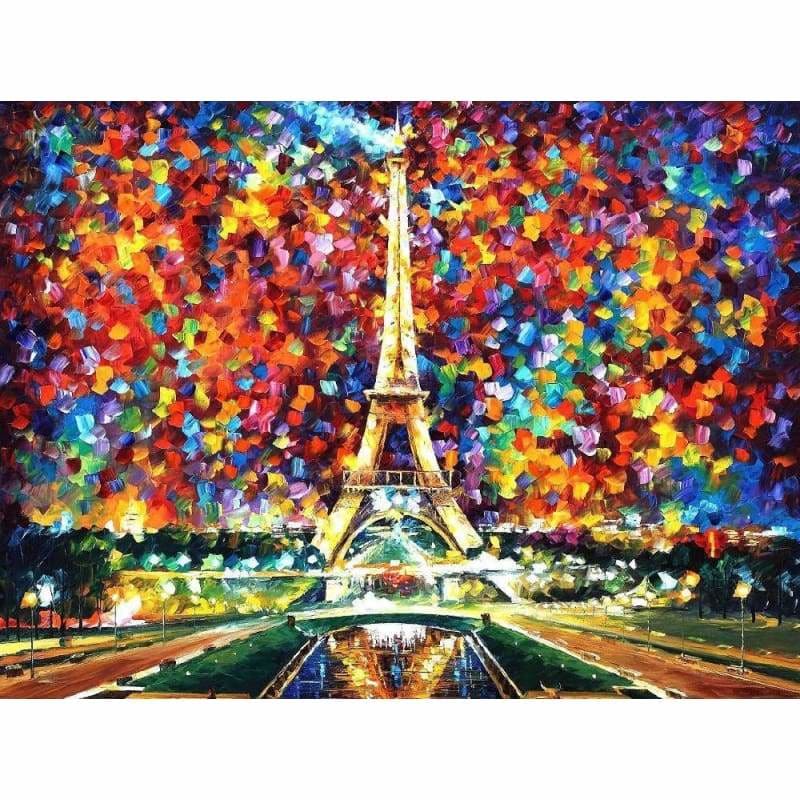 Scenery Eiffel Tower Paint By Numbers Kits PBN90731 - NEEDLEWORK KITS