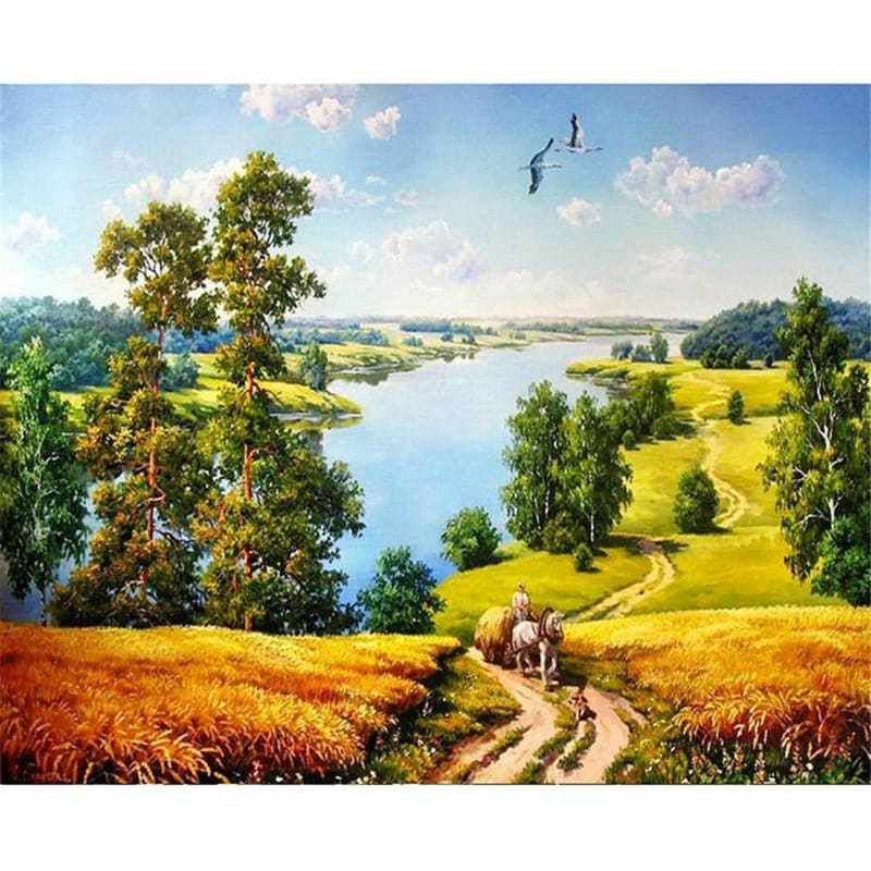 Scenery Paint by Numbers Kits DIY PBN59670 - NEEDLEWORK KITS