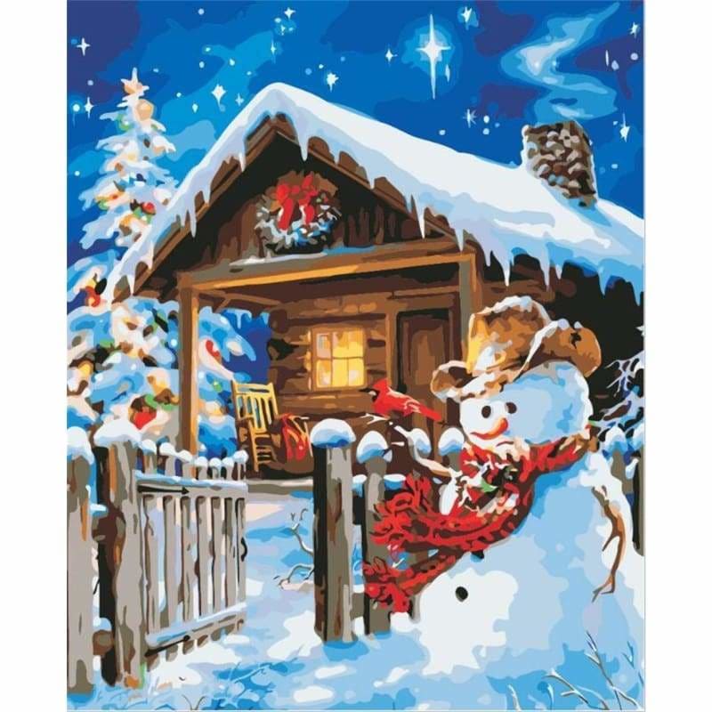 Snowman Diy Paint By Numbers Kits PBN94015 - NEEDLEWORK KITS