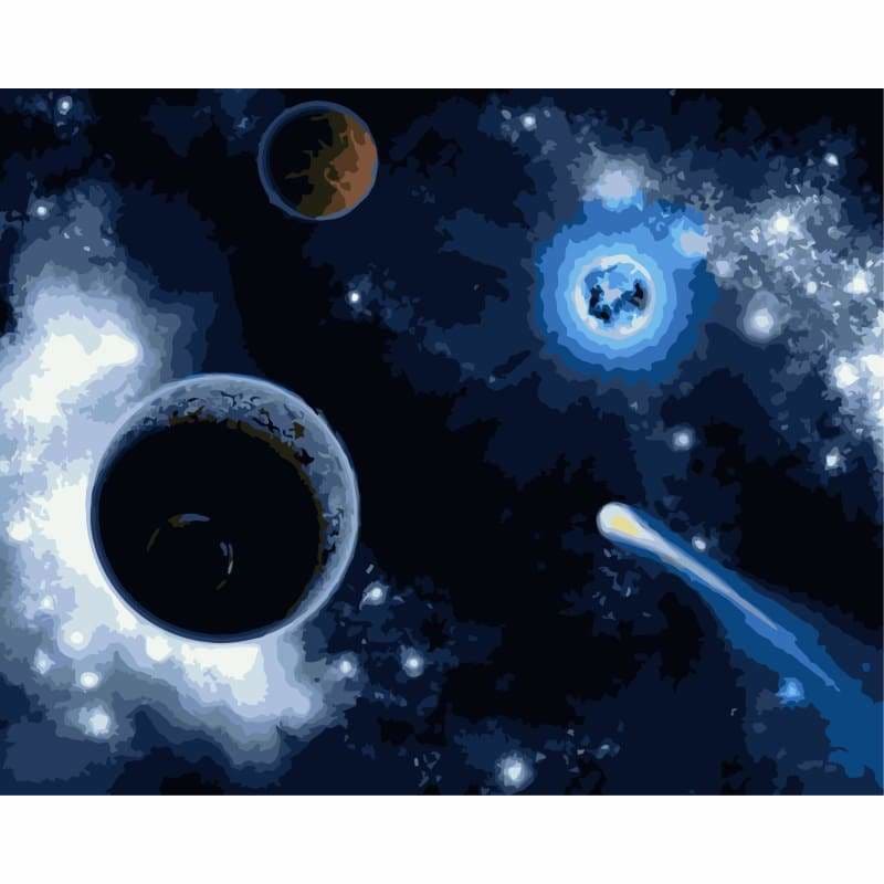 Space Diy Paint By Numbers Kits WM-1250 - NEEDLEWORK KITS