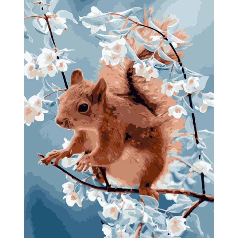 Squirrel Diy Paint By Numbers Kits WM-839 - NEEDLEWORK KITS