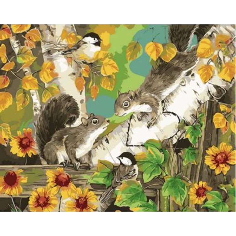 Squirrel Diy Paint by Numbers Kits DIY ZXQ2553 - NEEDLEWORK KITS