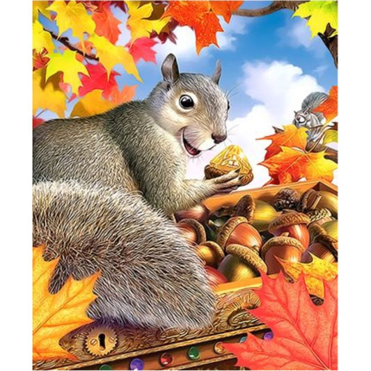 Squirrel Diy Paint by Numbers Kits DIY ZXQ3272 - NEEDLEWORK KITS