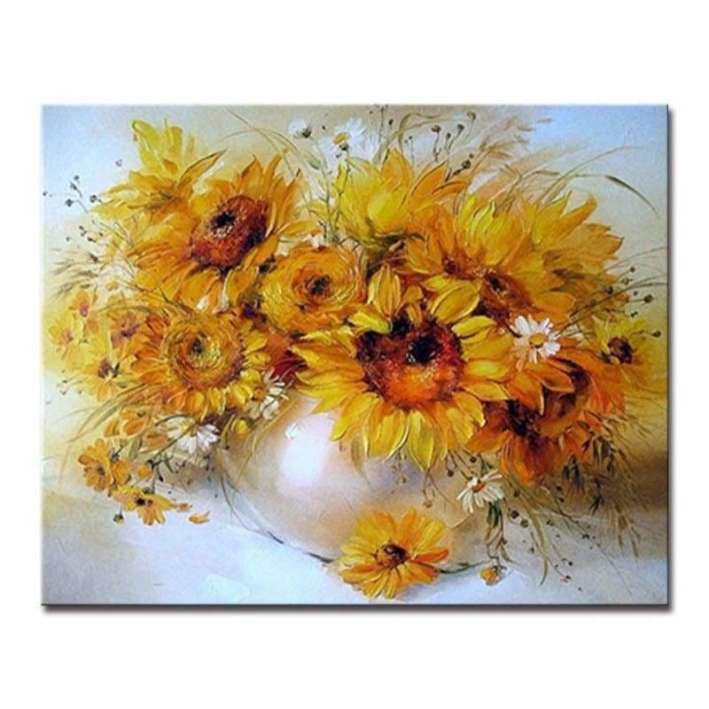 Sunflower Diy Paint By Numbers Kits PBN97015 - NEEDLEWORK KITS