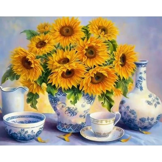 Sunflower  Diy Paint By Numbers Kits ZXQ2394 - NEEDLEWORK KITS