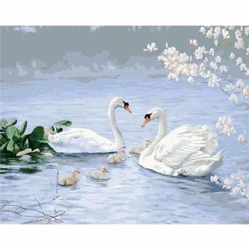 Swan Diy Paint By Numbers Kits VM30042 - NEEDLEWORK KITS