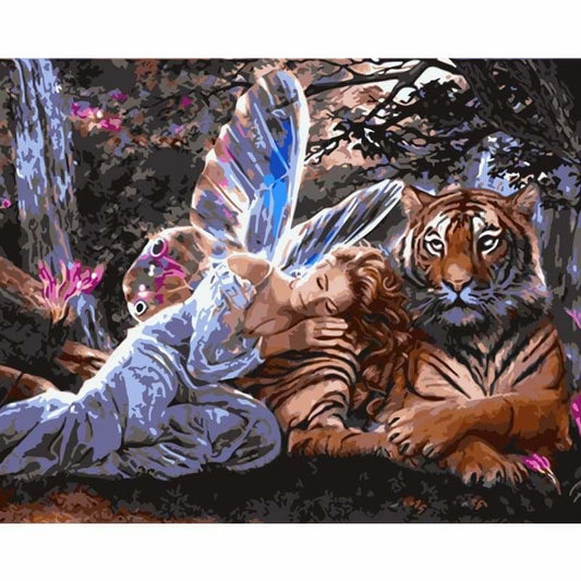 Tiger Diy Paint By Numbers Kits WM-943 - NEEDLEWORK KITS