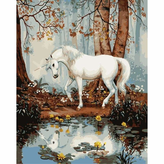 Unicorn Diy Paint By Numbers Kits WM-1150 - NEEDLEWORK KITS