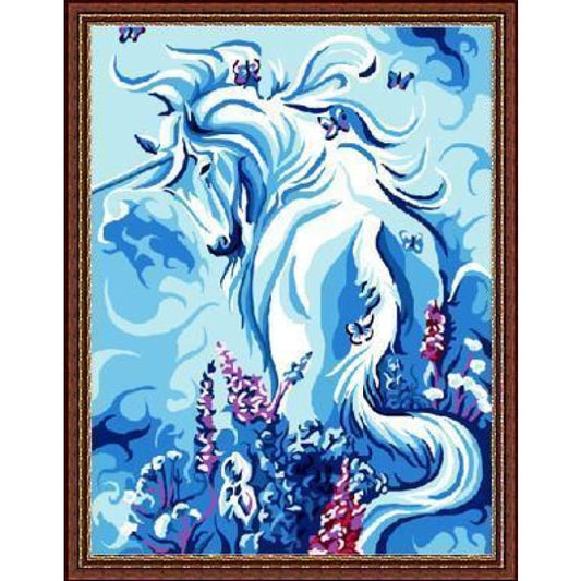 Unicorn Diy Paint By Numbers Kits ZXE004 - NEEDLEWORK KITS