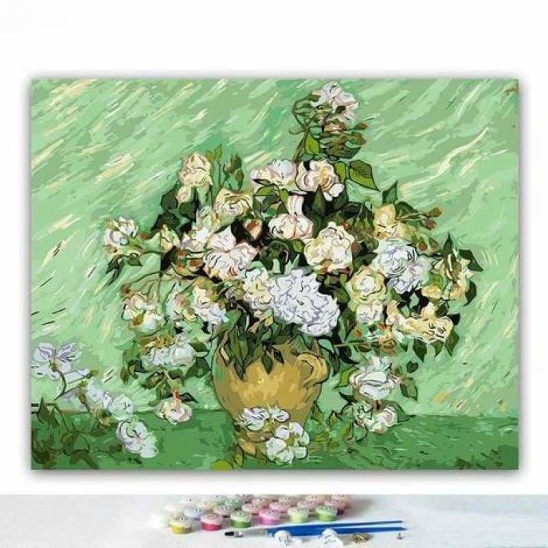 Van Gogh's  Flower Diy Paint By Numbers Kits ZXB226 - NEEDLEWORK KITS