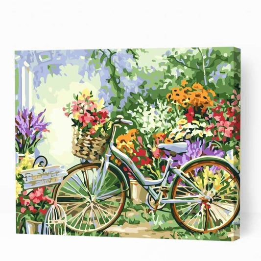 Vintage Bicycle In Garden