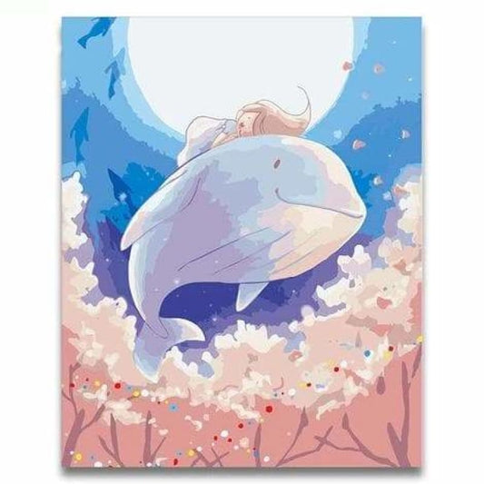 Whales Diy Paint By Numbers Kits PBN30003 - NEEDLEWORK KITS