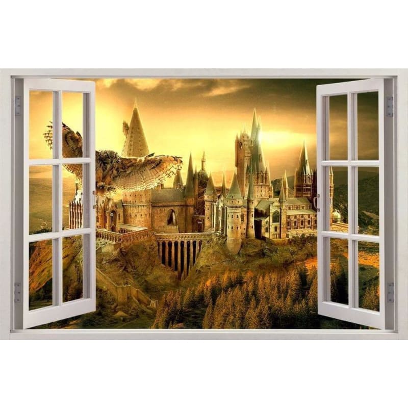 Window Landscape Diy Paint By Numbers Kits PBN95603 - NEEDLEWORK KITS