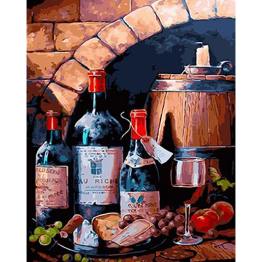 Wine Diy Paint By Numbers Kits VM95206 - NEEDLEWORK KITS