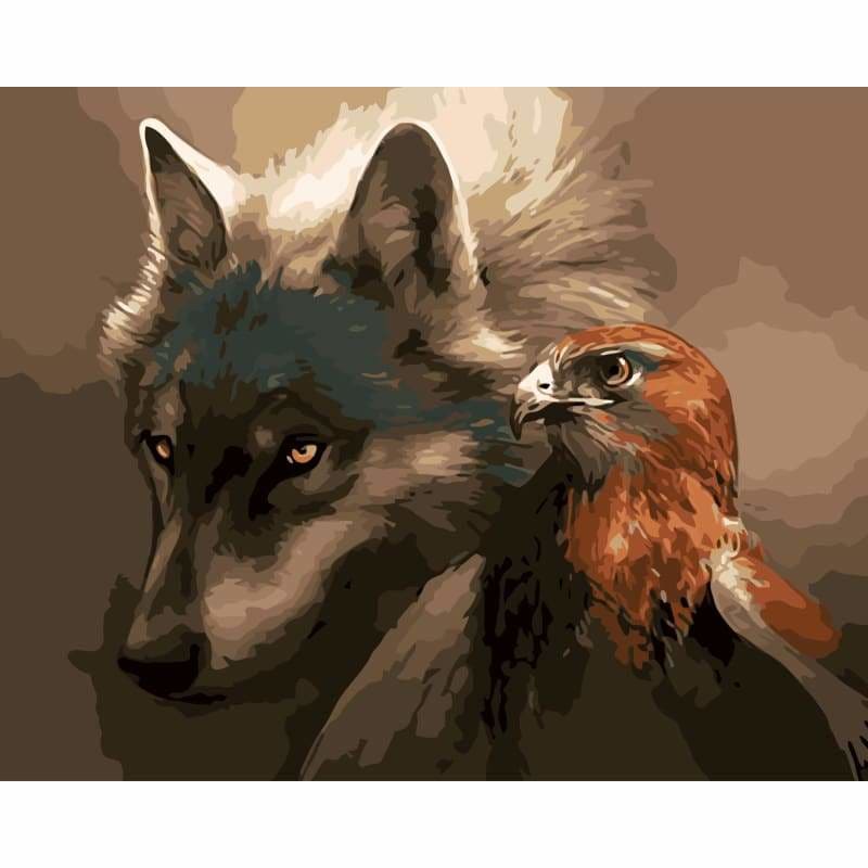 Wolf Diy Paint By Numbers Kits WM-161 - NEEDLEWORK KITS