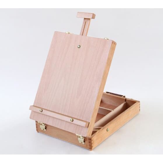 Wooden Desktop Easel & Storage Box