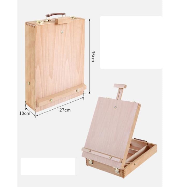 Wooden Desktop Easel & Storage Box